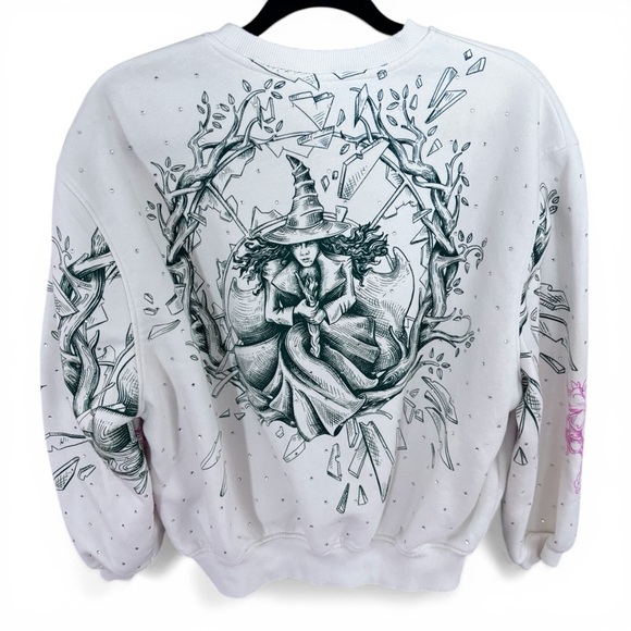 Katie Kime Tops - Wicked × Katie Kime Women's Good/Bad Graphic Pullover
Sweatshirt - Cream